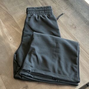 Black Flared Jogger Pants